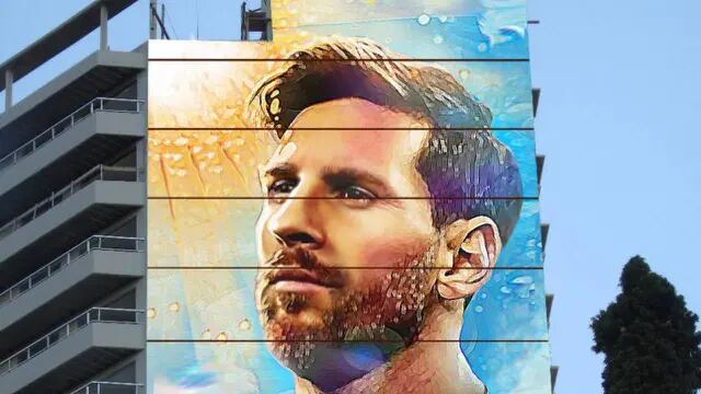 Harán un mural de Lionel Messi cerca del Monumento a la Bandera