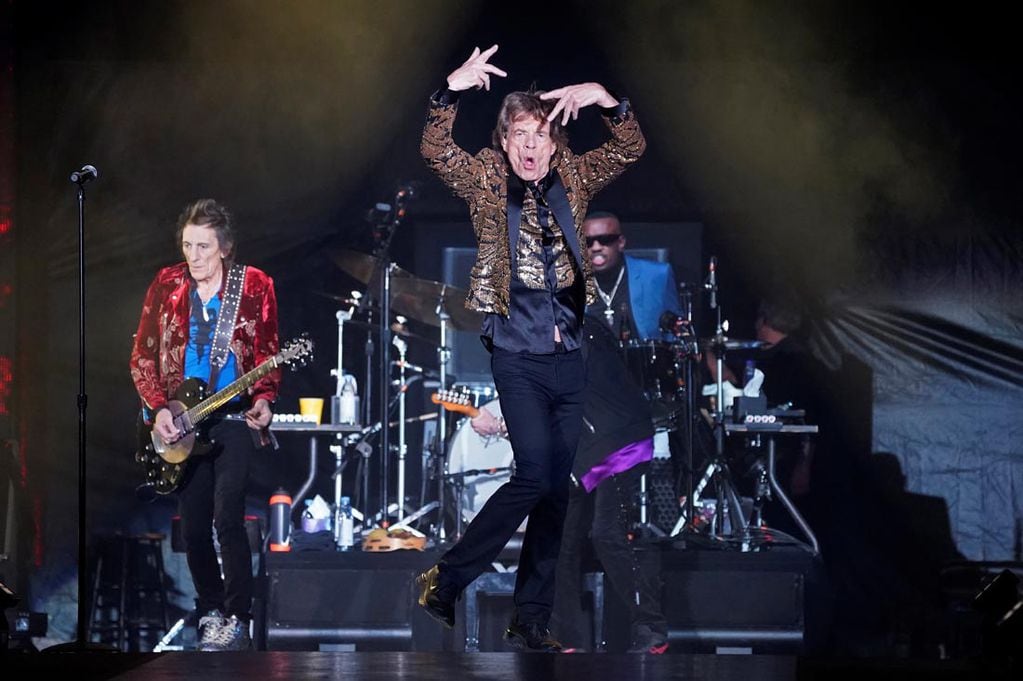 ID:6684650 Mick Jagger, de los Rolling Stones,  La Banda se presenta durante la gira "No Filter" en el Ford Field de Detroit. (AP)  