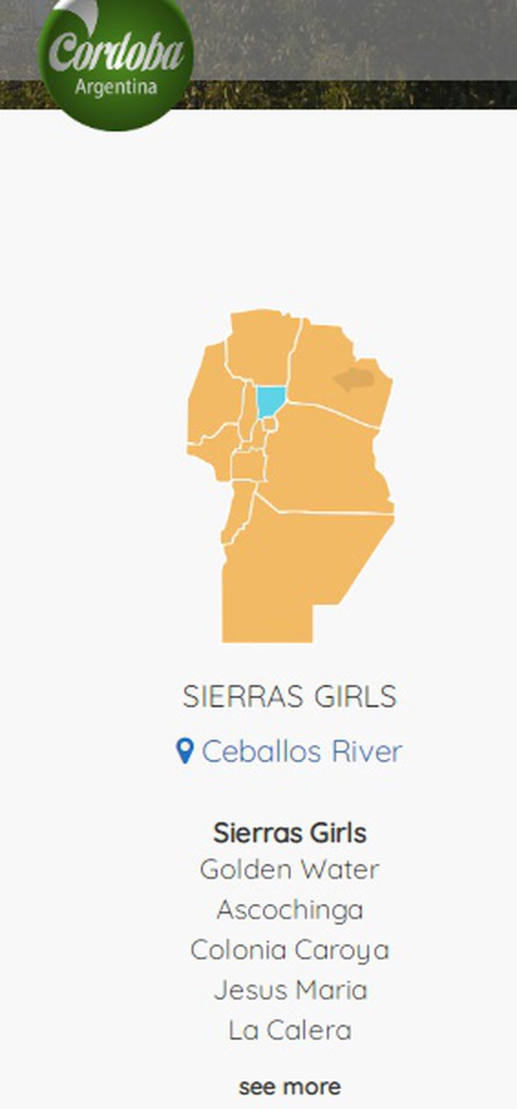 "Ceballos River" en "Sierras Girls".