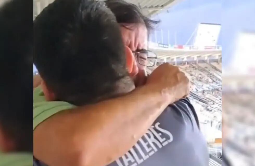 El emotivo video de un encuentro familiar en medio del estadio Kempes.