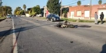 Murió un motociclista en un siniestro vial en Pérez