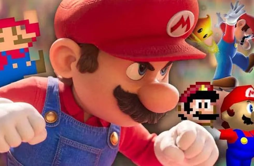 Diferentes versiones del personaje de Nintendo conocido como Mario Bros.