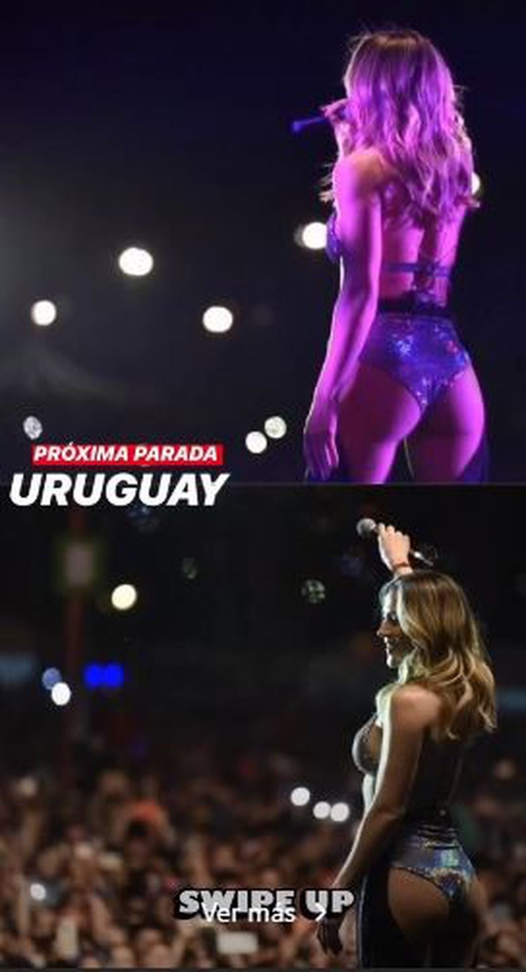 Jimena Barón se prepara para su próximo show que tendrá lugar en Uruguay (Foto: Instagram/ baronjimena)