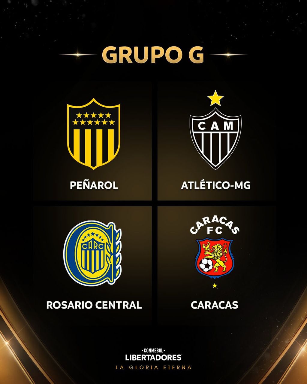 Rosario Central jugará la Copa Libertadores con Peñarol, Atlético Mineiro y Caracas.