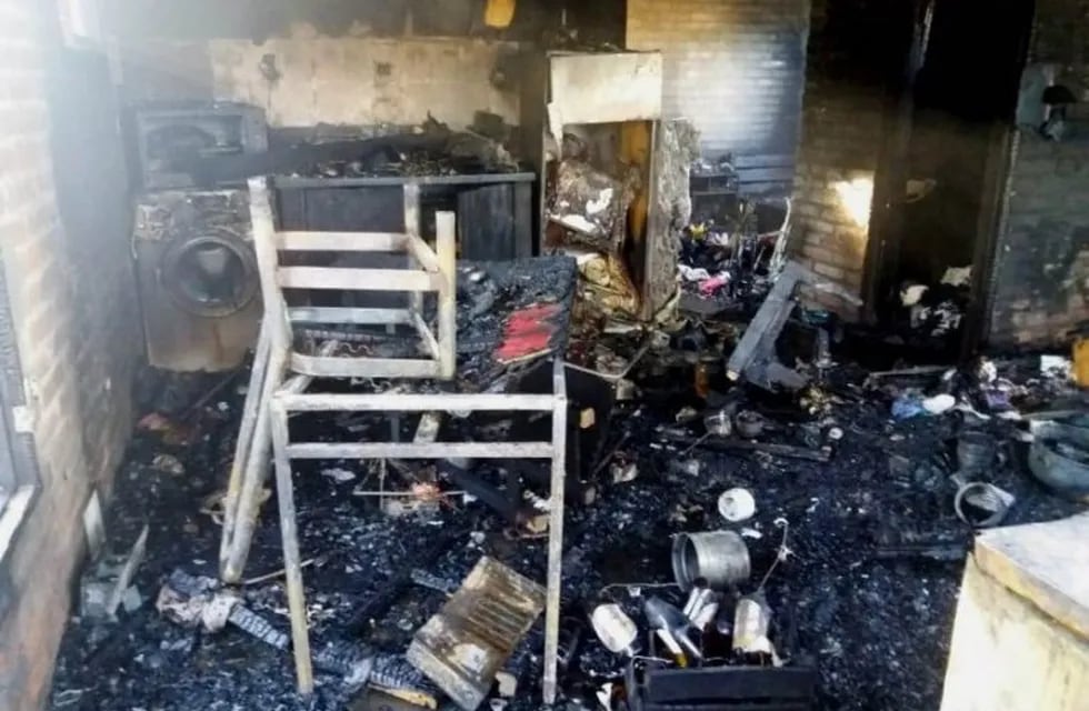Se incendió una casa en San Rafael
