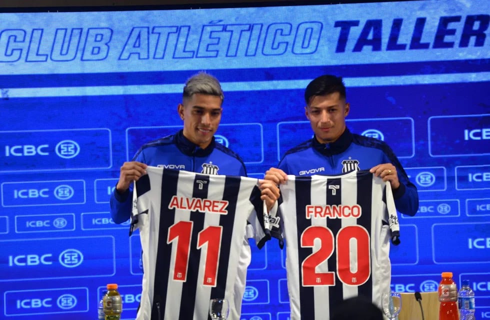 Talleres presentó a sus nuevos refuerzos como Alan Franco y Favio Álvarez. (Javier Ferreyra /La Voz)