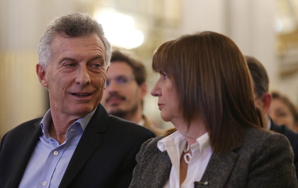 El expresidente de la Nación, Mauricio Macri y la actual candidata a presidente de Juntos por el Cambio, Patricia Bullrich.