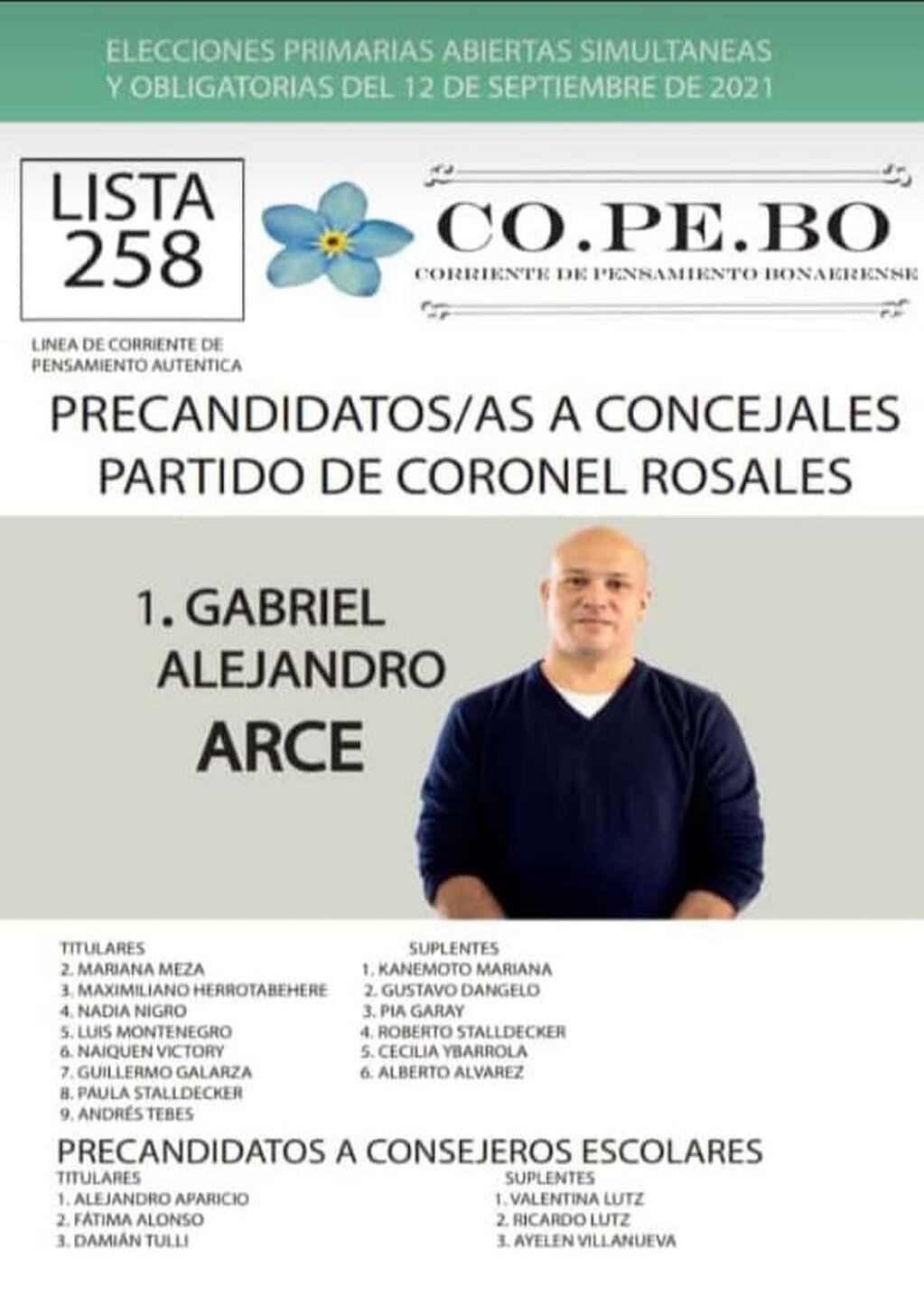 Gabriel Arce es el primer candidato a Concejal por Somos Rosales.