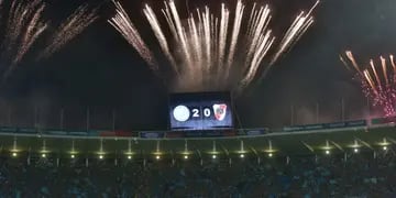Festejos segundo gol de Belgrano