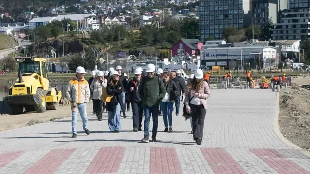 Funcionarios de Nación y de CAF recorrieron obras en Ushuaia