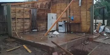 Temporal en San Ignacio causó daños en varias casas de la localidad