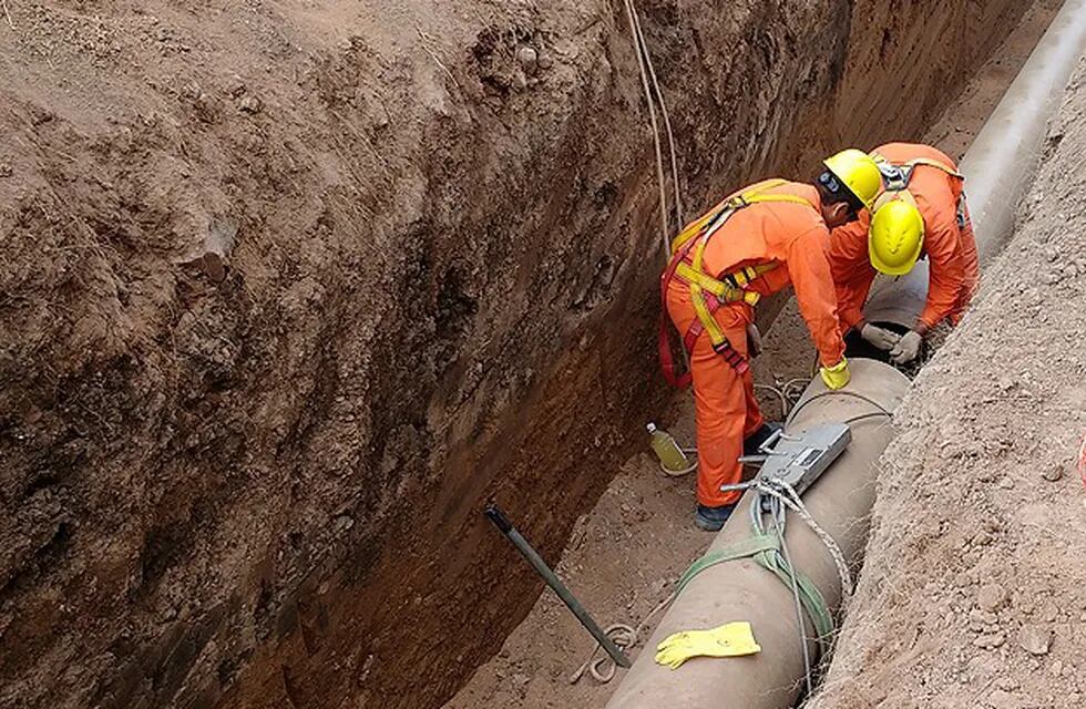 Obra de cloacas en Marqués de Sobremonte.