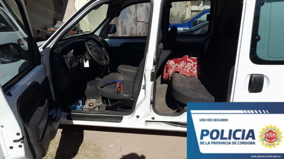 Pilar. Detuvieron a un "robarruedas" este miércoles en la localidad cordobesa. (Foto / Policía de Córdoba)