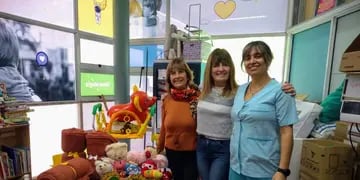 La Rueda Interna de Rotary Tres Arroyos hizo entrega de donaciones al Hospital Pirovano y Construyendo