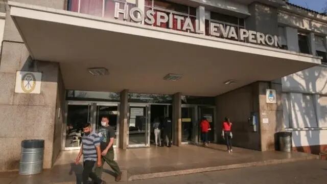 Hospital Eva Perón. La víctima no sobrevivió al disparo. (Télam)