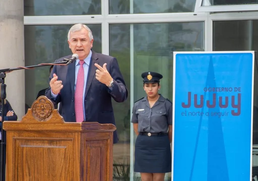 El gobernador Morales encabezó la ceremonia inaugural de la primera etapa del sistema de prevención e interconexión articulado "para hacer de Jujuy una provincia más segura y moderna en paz", definió.
