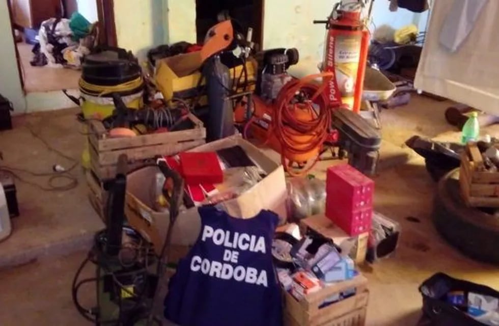 Objetos recuperrados en los operativos de Villa Allende