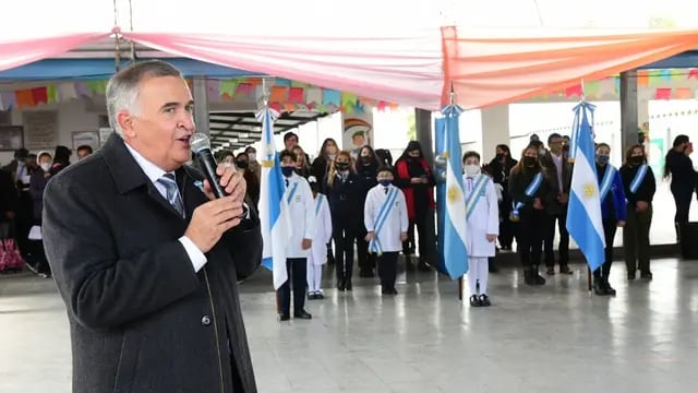 Jaldo visitó a alumnos de la Escuela Fray Manuel Pérez de Alderetes