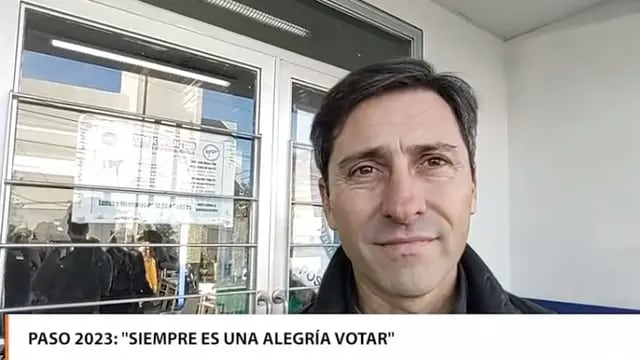 Elecciones PASO 2023: Martín Goerling emitió su voto en Posadas