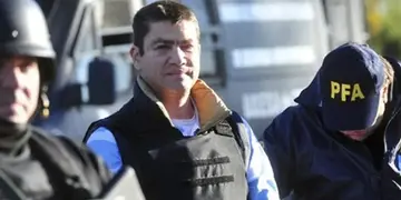 Ignacio Álvarez Meyendorff en el momento de ser extraditado a los Estados Unidos. (PFA/Gentileza La Nación)