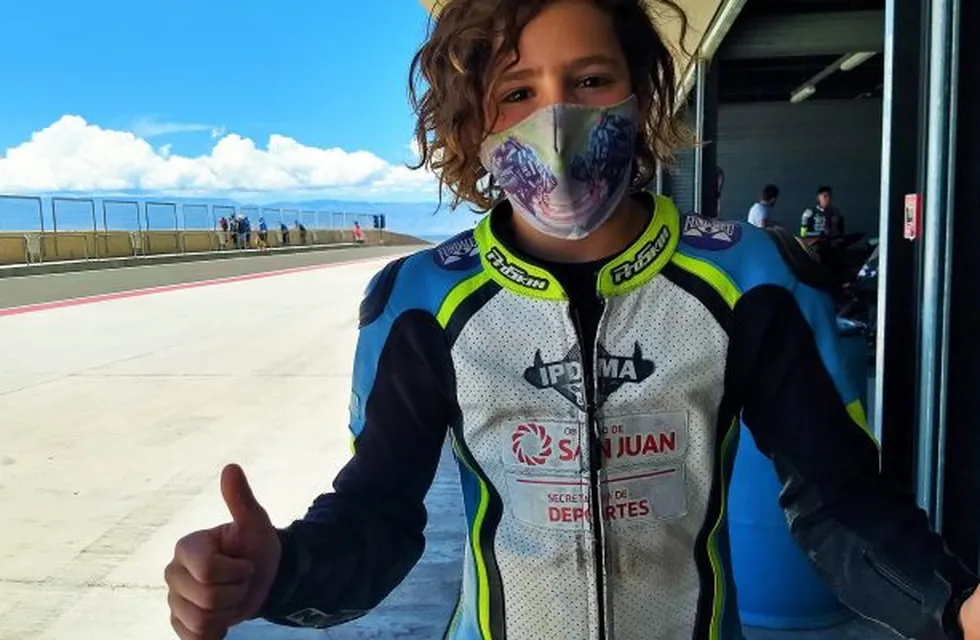 Facundo Mora, el piloto sanjuanino que con 15 años correrá en Brasil.