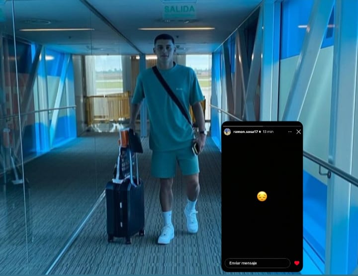 Ramón Sosa vive la incertidumbre de no saber cuál es su destino. Eso explica la historia de Instagram con un emoji de tristeza que subió días pasados.