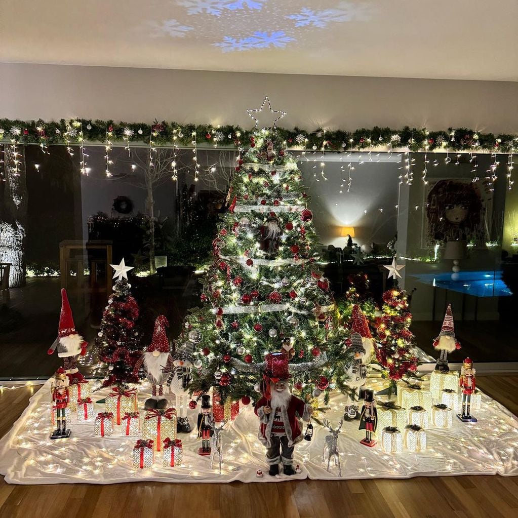 El árbol de navidad de Wanda Nara