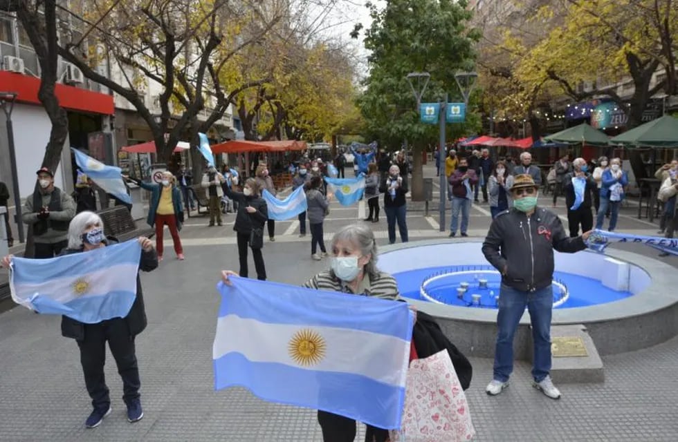 Movilización en contra de la expropiación de Vicentín en Mendoza - Gentileza Nicolás Ríos / Los Andes