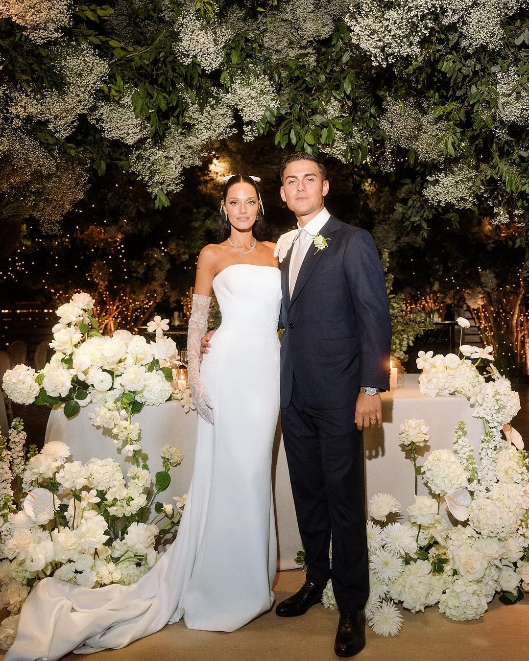 Casamiento de Oriana Sabatini y Paulo Dybala: los novios frente al altar