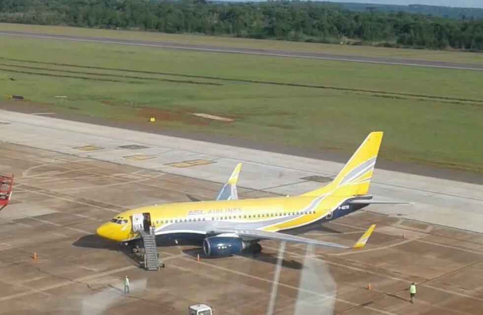 Un avión francés hizo escala técnica en Iguazú