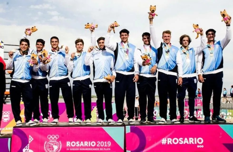 El rugby de playa masculino ganó el oro en los Suramericanos