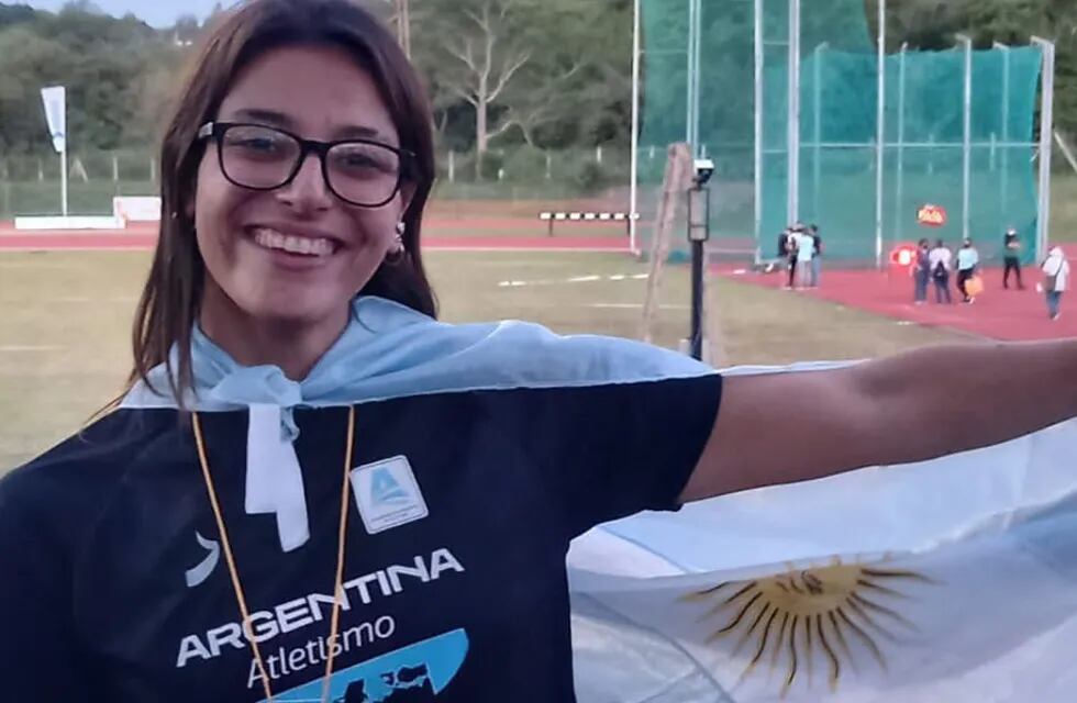 Florencia Dupans, bronce sudamericano en lanzamiento de bala.