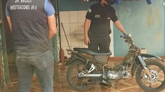 Tras allanamiento, recuperaron motocicleta robada