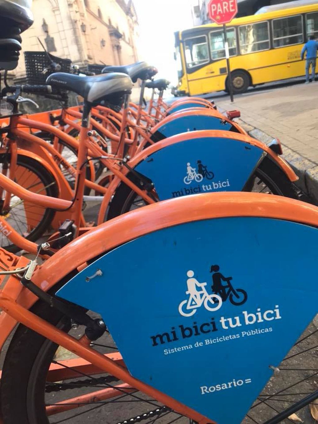 Proyecto de estaciones de bicis y ciclovías en Pérez (Facebook)