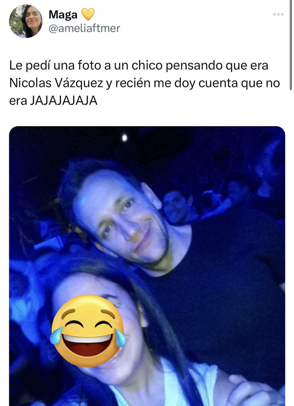 una usuaria se volvió viral al sacarse una foto con un chico muy parecido a Nicolás Vázquez
