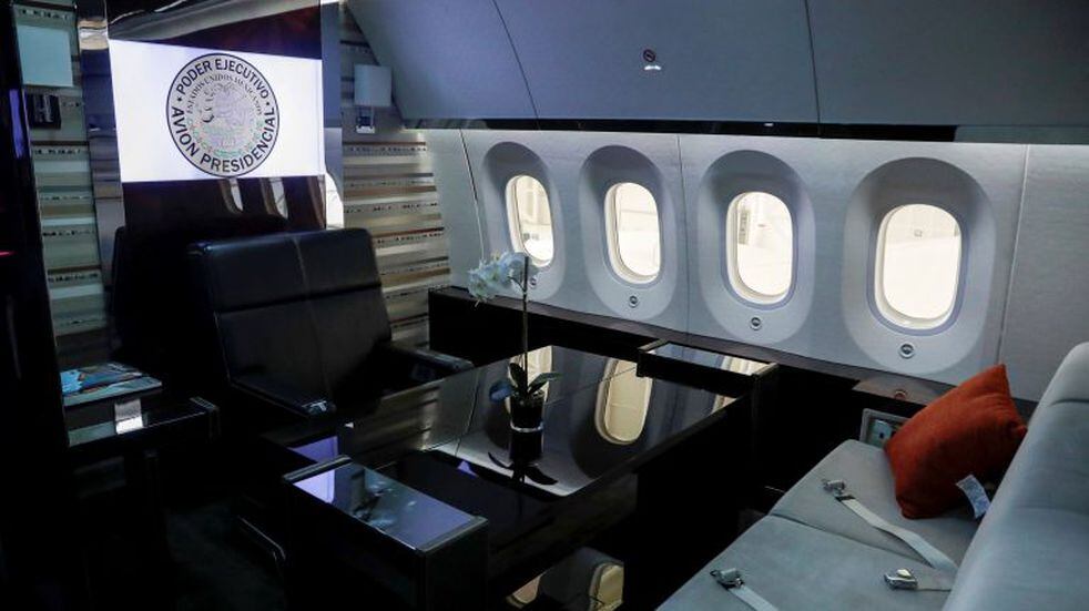 FILE PHOTO: A view shows the interior of a presidential plane, Boeing 787-8 Dreamliner, that Mexico's President Andres Manuel Lopez Obrador is selling, during a media tour at the presidential hangar at Benito Juarez International Airport, in Mexico City, Mexico July 27, 2020. REUTERS/Henry Romero/File Photo
