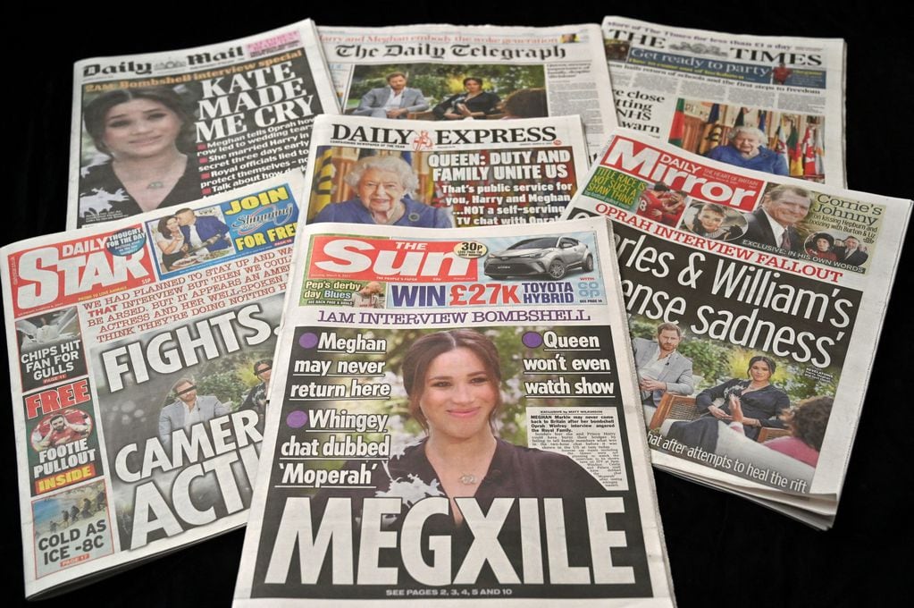 Todos los medios británicos reaccionaron a la entrevista. La mayoría tituló en referencia al "Megxit", cómo suelen llamarle a su separación de la corona como un juego de palabras respecto al "Brexit", la separación de Inglaterra de la Unión Europea.