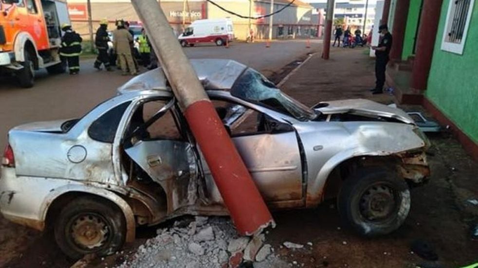 Fue excarcelado el joven que conducía ebrio y protagonizó  un accidente en Puerto Iguazú.
