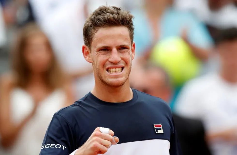 Diego Schwartzman aplastó al francés Calvin Hemery en el debut de Roland Garros.   REUTERS/Christian Hartmann