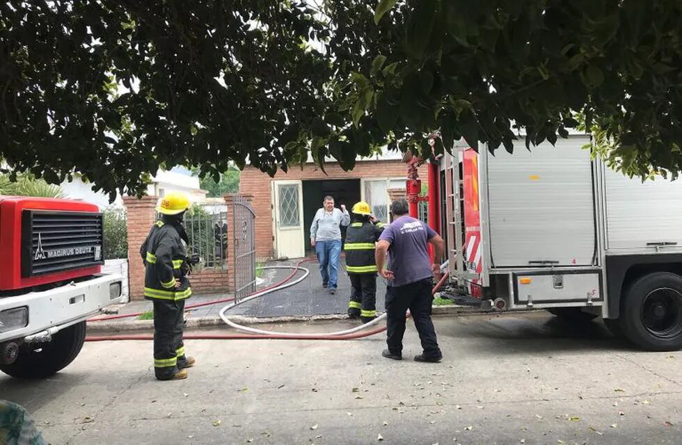 Incendio de una vivienda en Carlos Paz