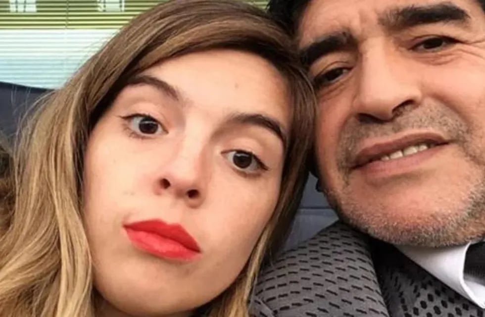 Dalma y Diego Maradona.
