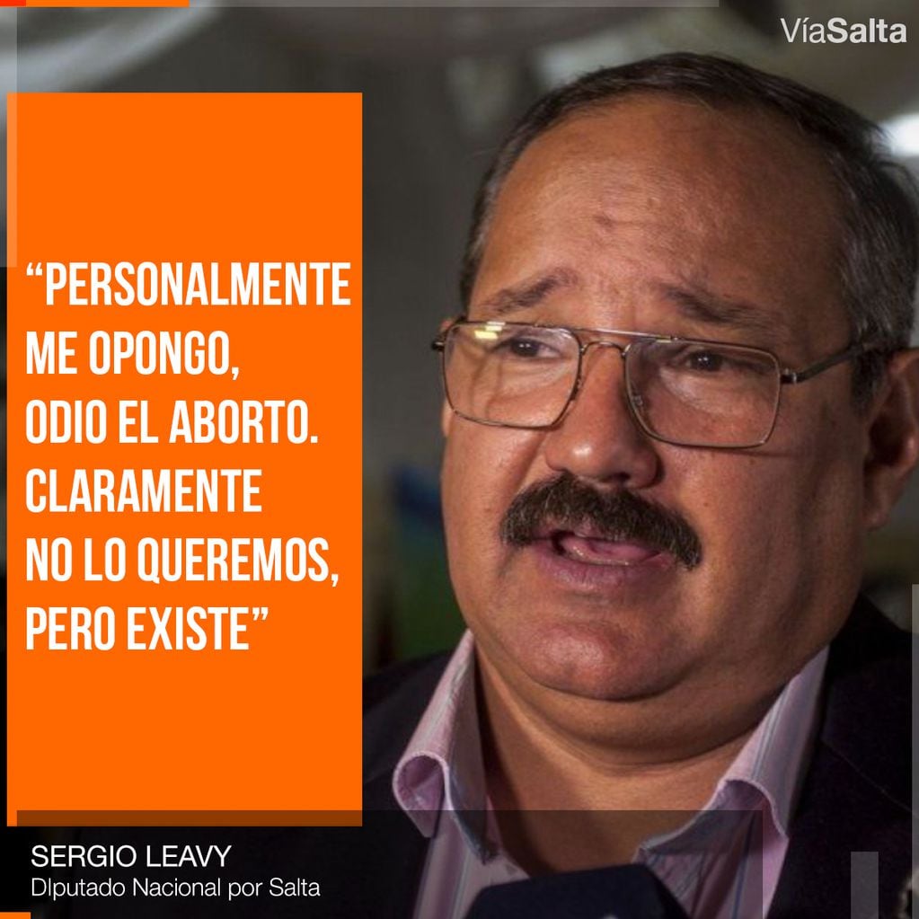El senador Sergio Leavy cambió su postura y votó a favor del aborto.
