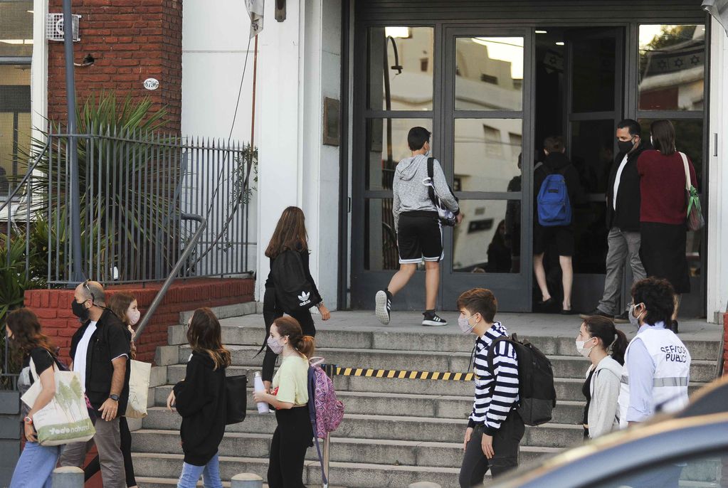 Clases presenciales en Ciudad de Buenos Aires (Foto Federico López Claro)
