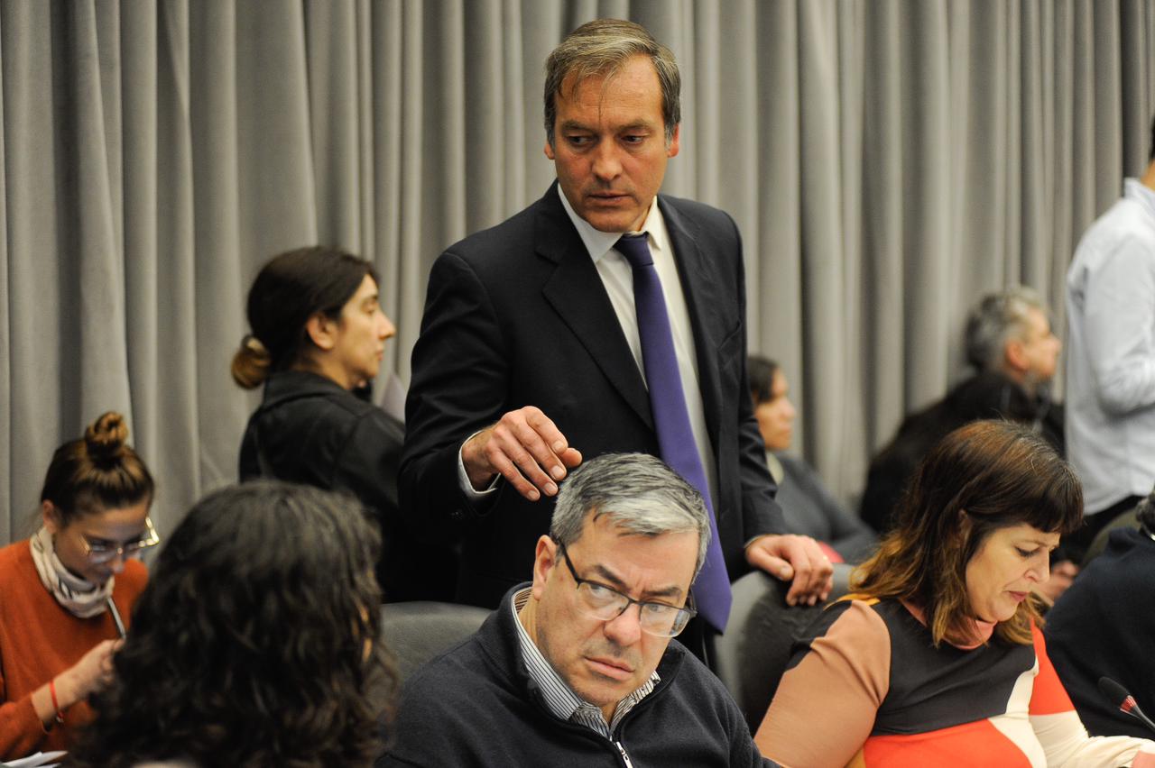 El exministro de Justicia Martín Soria participó del debate (Foto: Federico López Claro)