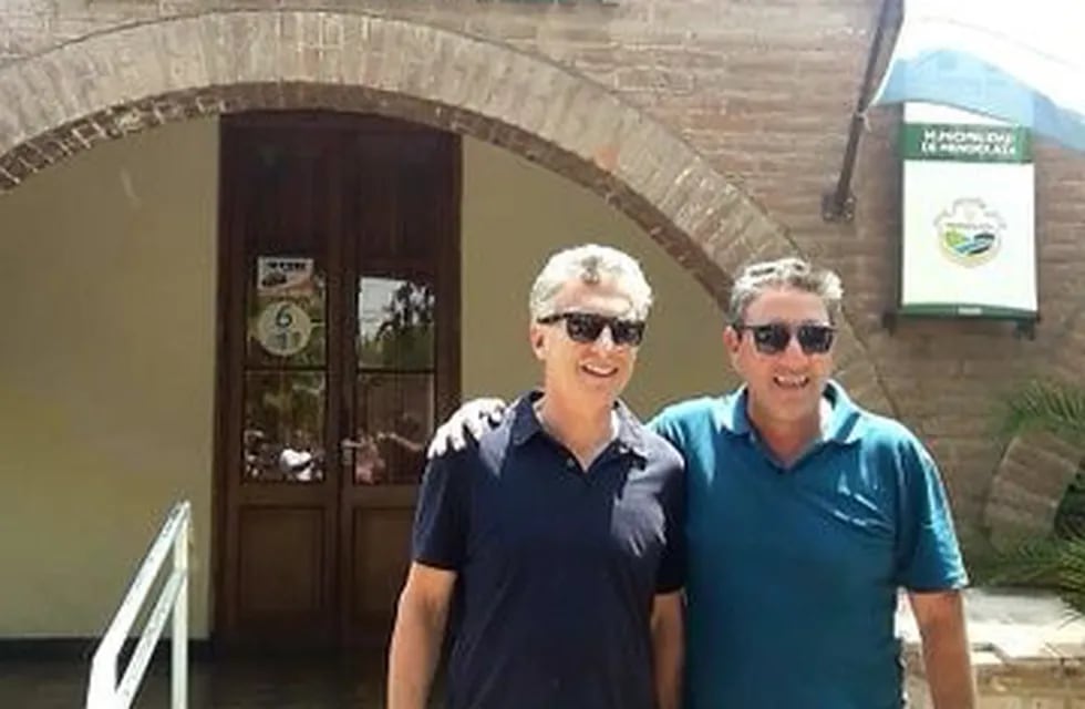 El intendente Daniel Salibi le dio la bienvenida a Macri, en un terruño donde mantiene una alta imagen positiva.