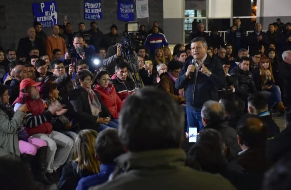 Peppo, en el interior chaqueño, ratificó su apoyo a los Fernández y criticó por elevación a Capitanich. (Prensa Partido Justicialista)