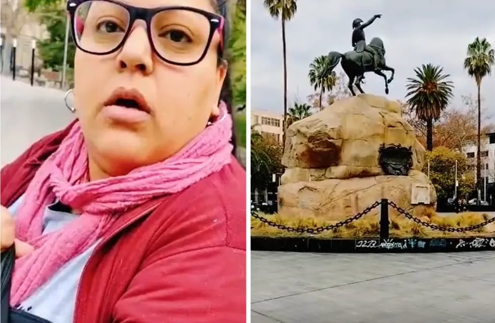 El video viral de la mujer preguntando dónde queda el Parque San Martín.