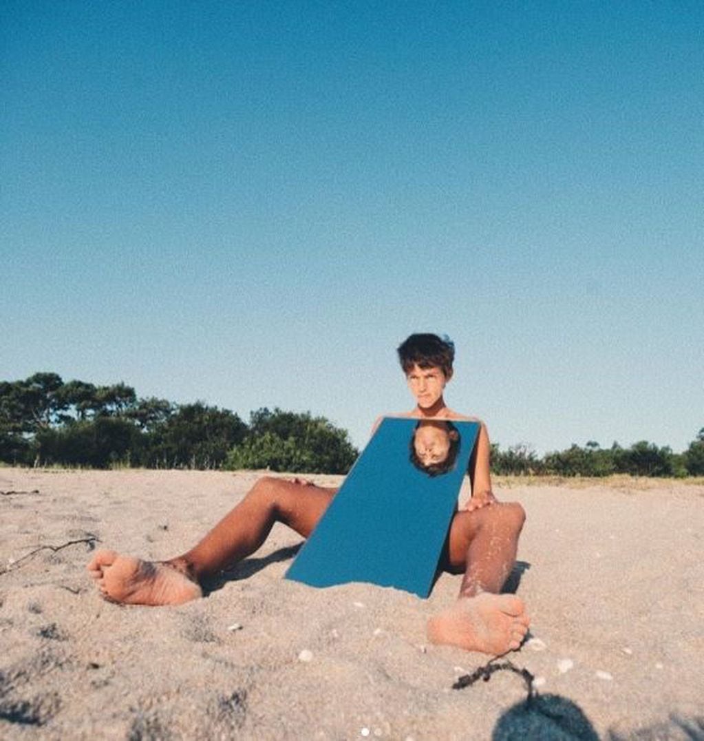 Calu Rivero desnuda en la playa. (Instagram/@lacalurivero)