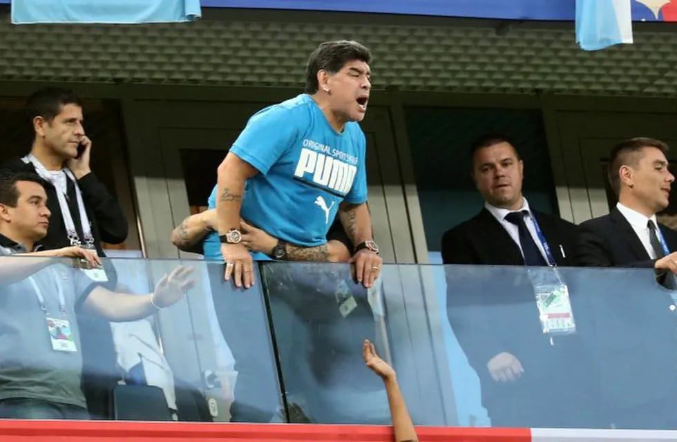 Maradona descompuesto