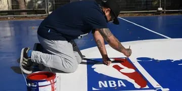 La NBA remodeló la cancha del parque Urquiza